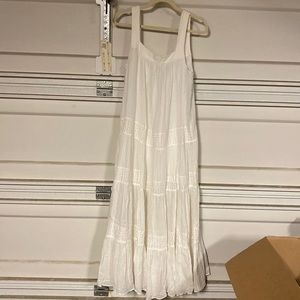 Beautiful white flowy summer dress
